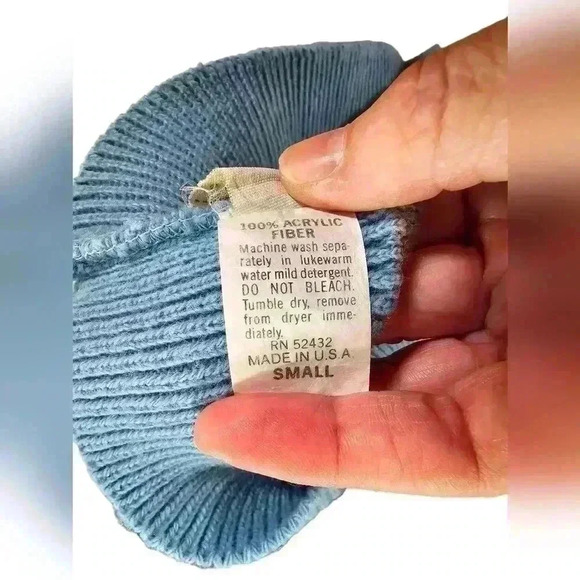 Vintage Union Workers USA Blue Sweater Vest Vneck Size S Argyle Pattern Acrylic - Picture 12 of 12